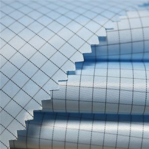 5mm proužkový polyesterový antistatická tkanina pro antistatická oděvy